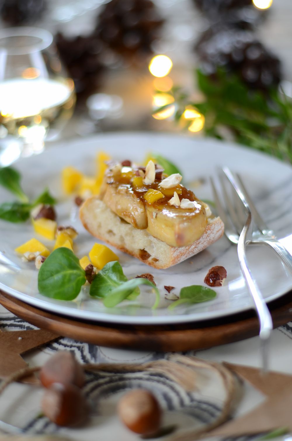 Foie gras poêlée et chutney de mangue