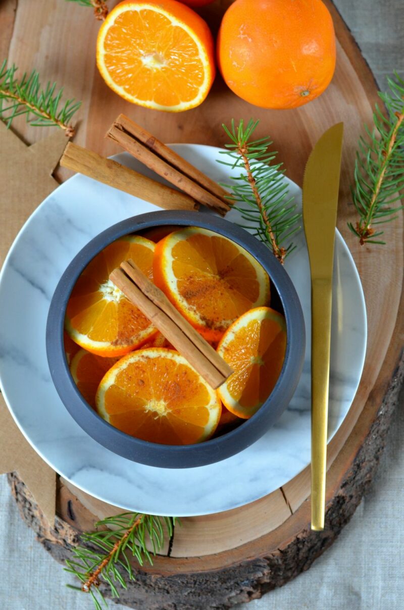 Salade d orange à la cannelle et au rhum Recette facile