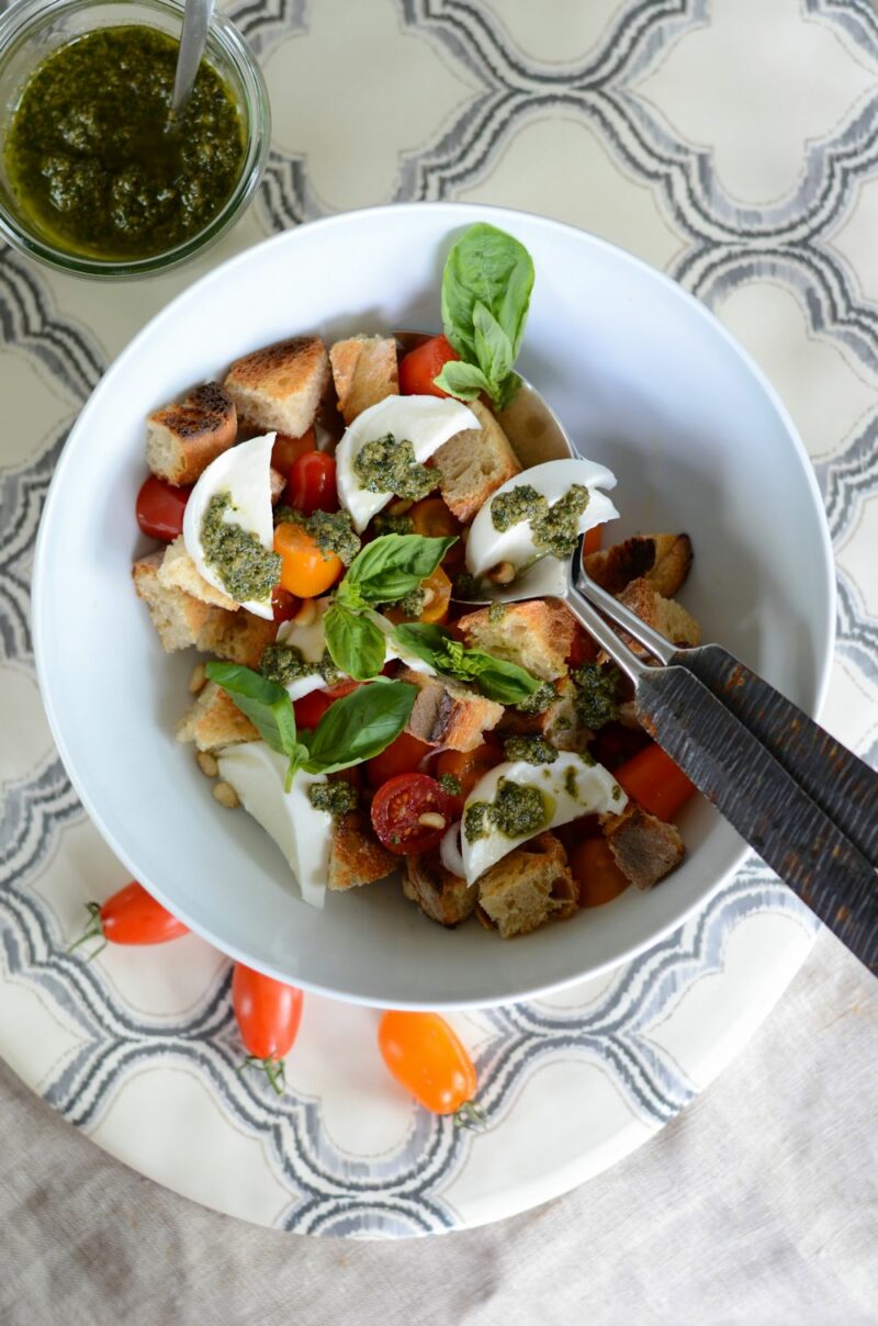 Panzanella façon salade caprese Recette Tangerine Zest