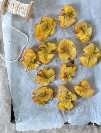 Pommes de terre écrasées au four