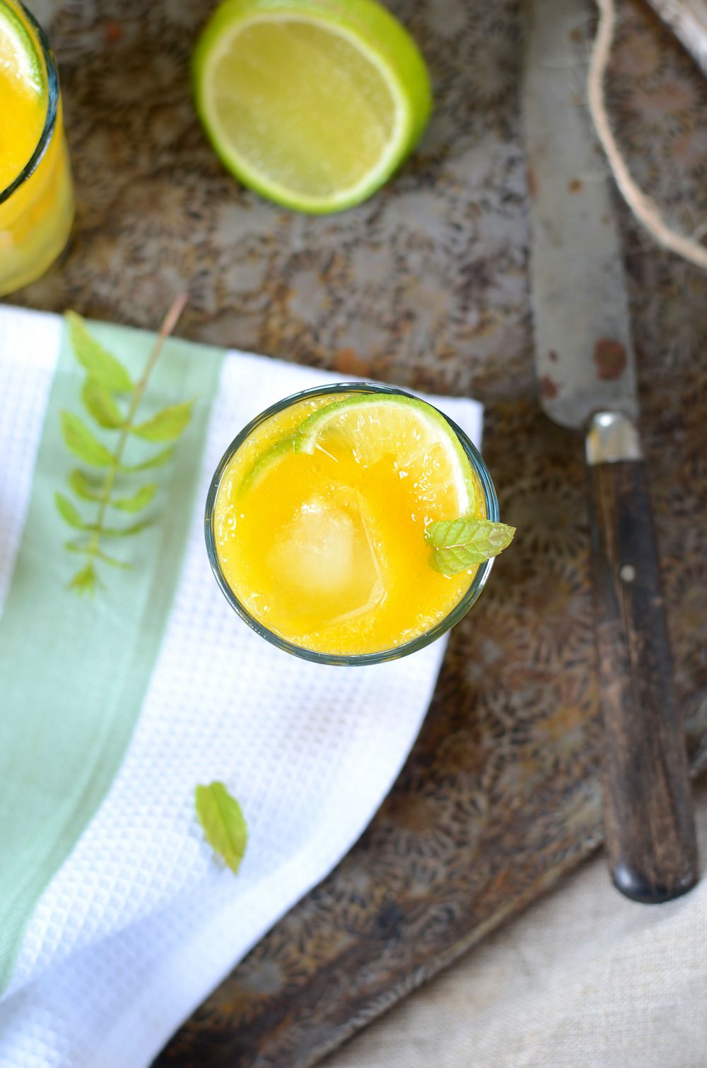Mango Ginger and Lime Mocktail recipe