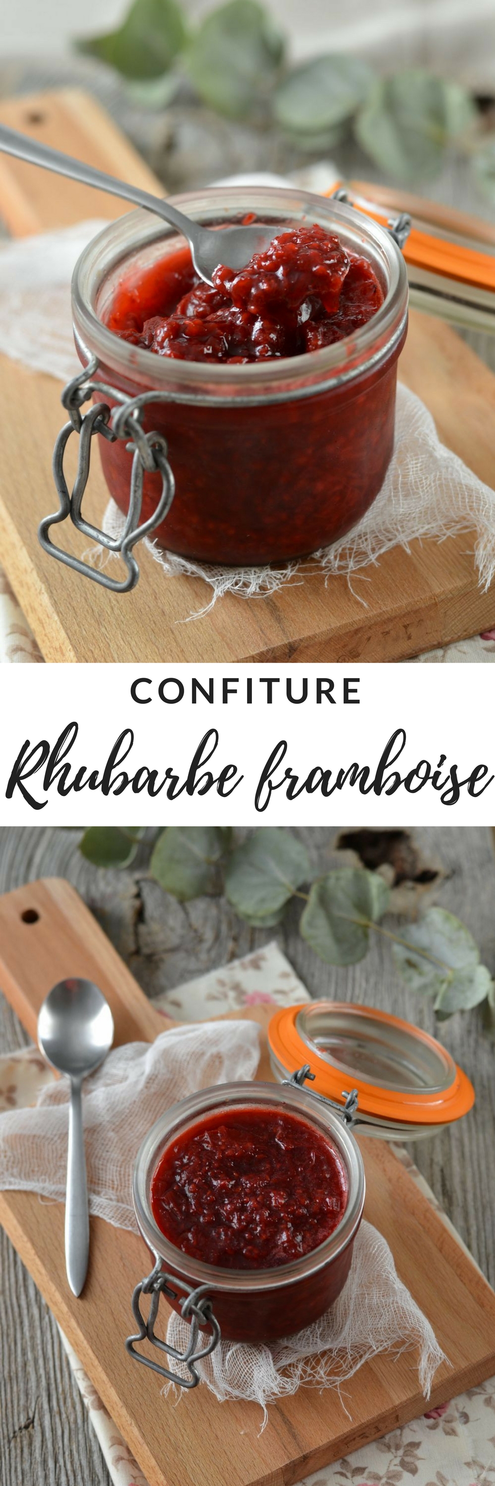 Confiture rhubarbe et framboise {maison} Recette Tangerine Zest