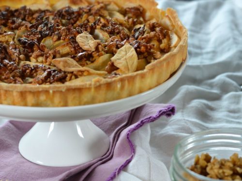 Tarte Aux Pommes Et Noix Caramelisees Recette Tangerine Zest