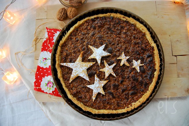 Tarte aux noix et chocolat Dulcey - Recette - Tangerine Zest
