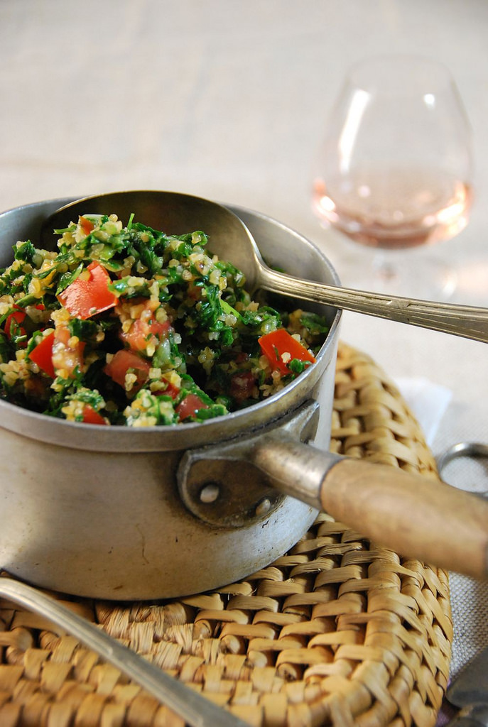 Lebanese Tabbouleh with parsley Mezze Platter Recipes