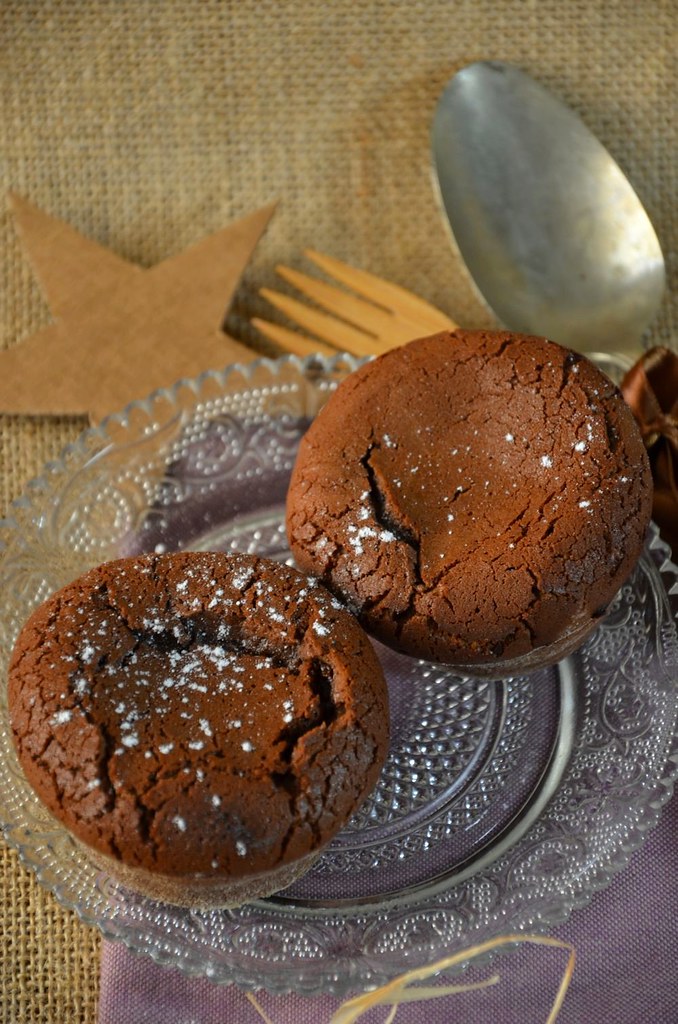 Moelleux au chocolat coeur coulant au caramel