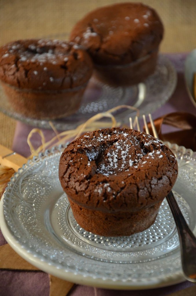 Moelleux chocolat coeur coulant caramel