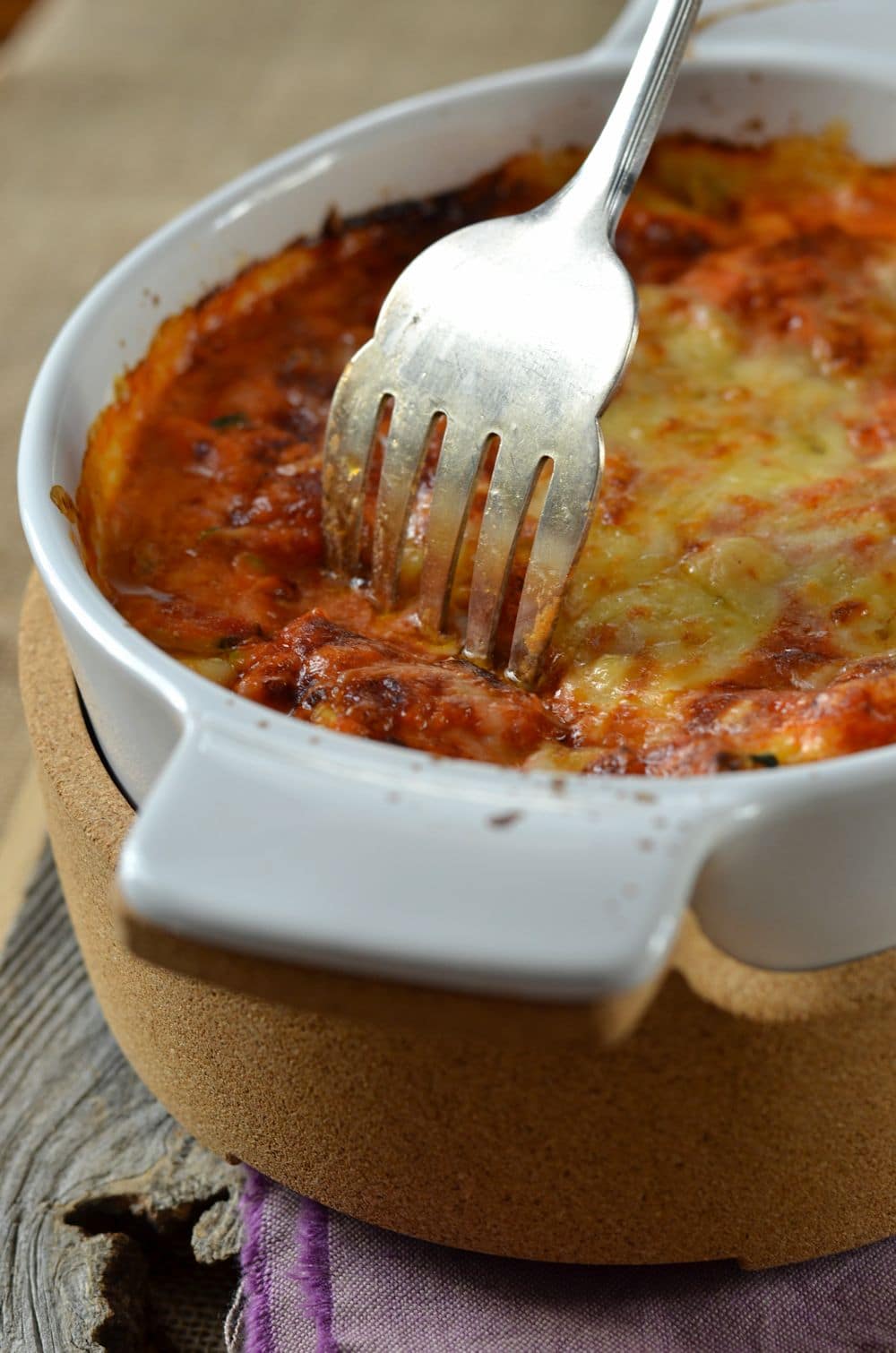 Zucchini and Ricotta Cheese Lasagna {vegetarian recipe}