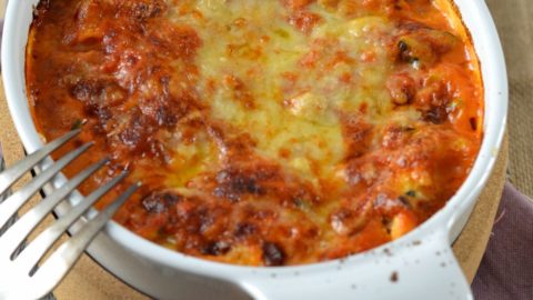Zucchini and Ricotta Cheese Lasagna {vegetarian recipe}