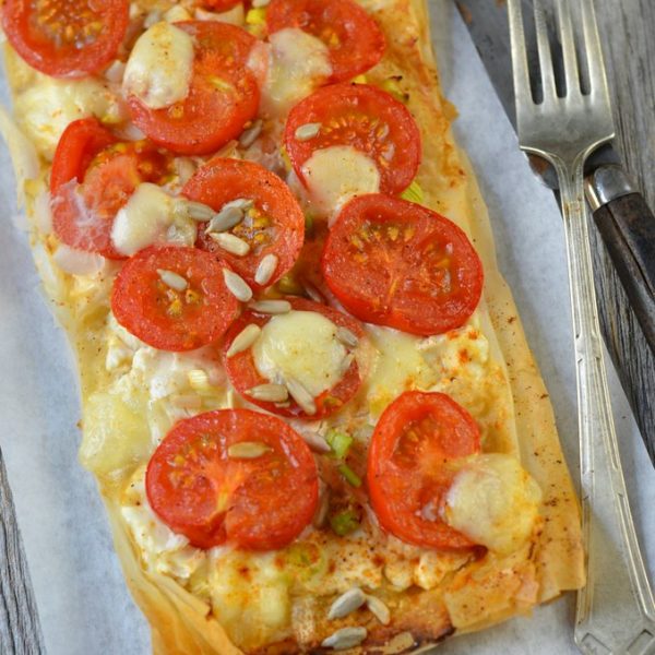 Tarte Fine à La Tomate, Mozzarella Et Moutarde - Recette