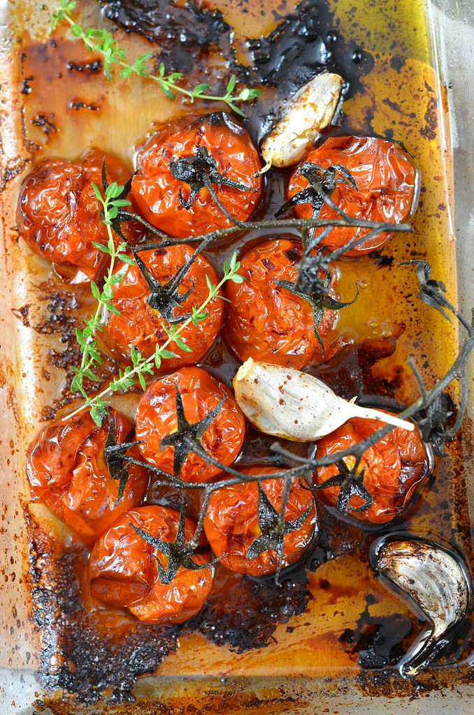 Tomates rôties et confites au four