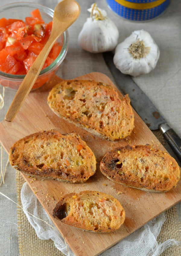 Pan con tomate - Toast de pain à la tomate