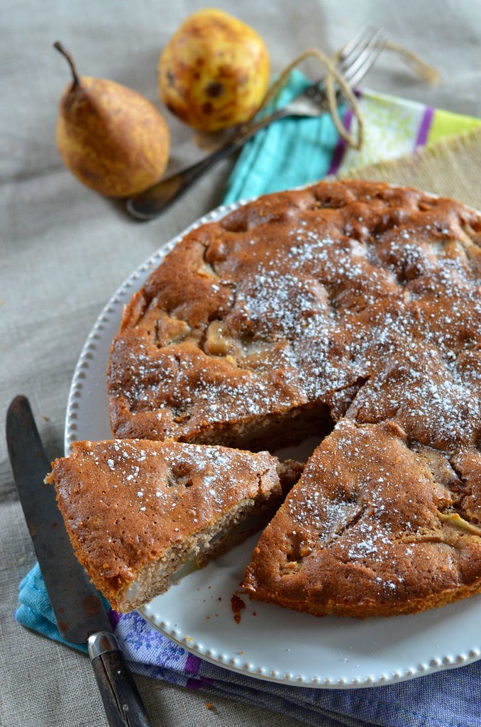recette Gâteau poires noix