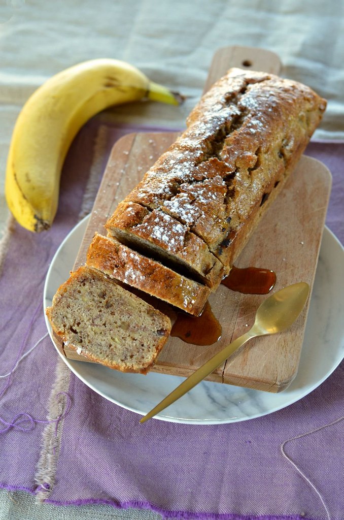 Banana bread aux noix de pecan