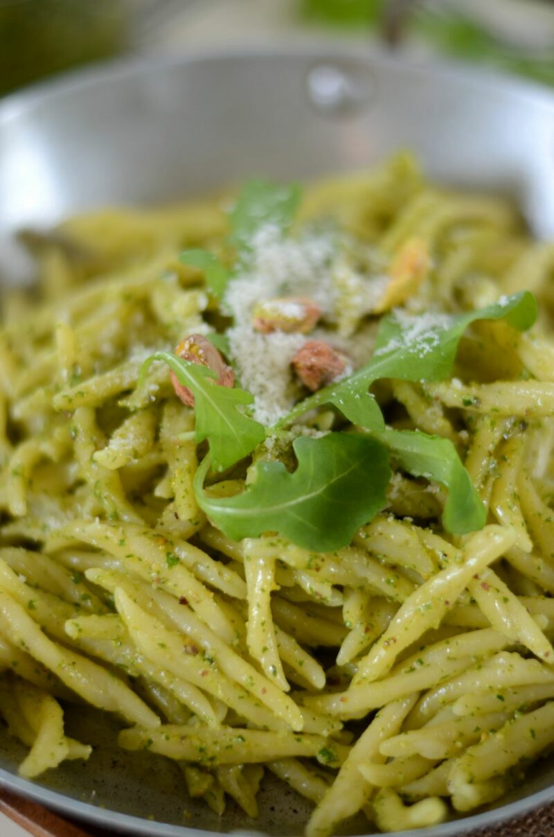 Trofie Au Pesto De Roquette Et Pistache Recette Tangerine Zest