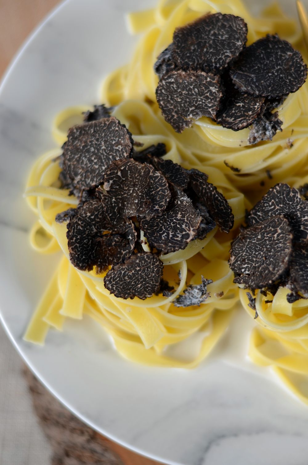 Pasta with Black Truffle Cream Sauce Recipe