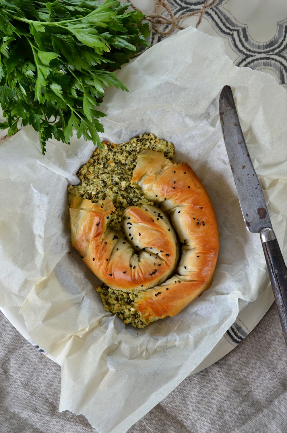 Cheese and Herbs Borek Recipe