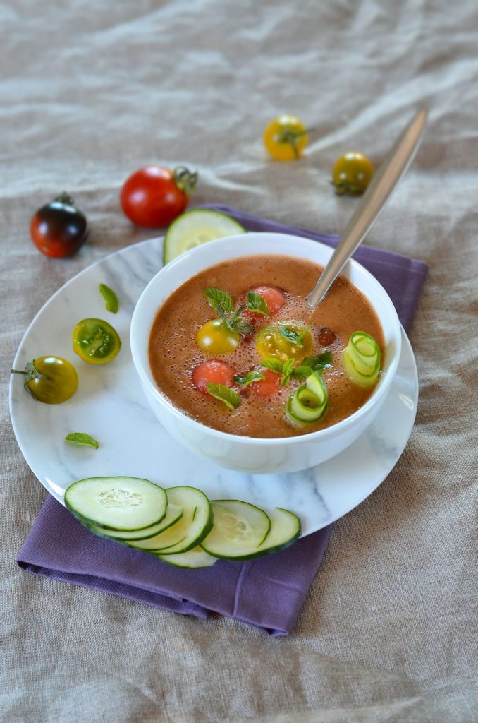 Gaspacho De Past Que Tomate Et Menthe Recette