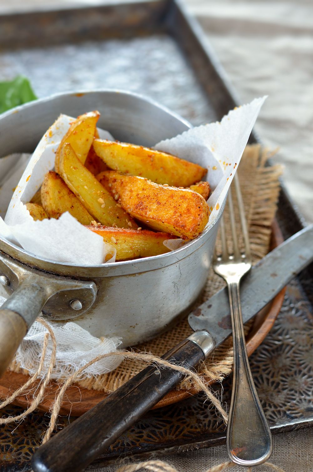 Oven-Baked Potato wedges Recipe