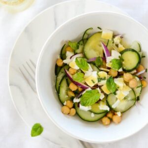 Cucumber and Chickpea Salad