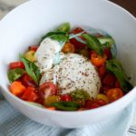 Salade de tomate mozzarella burrata