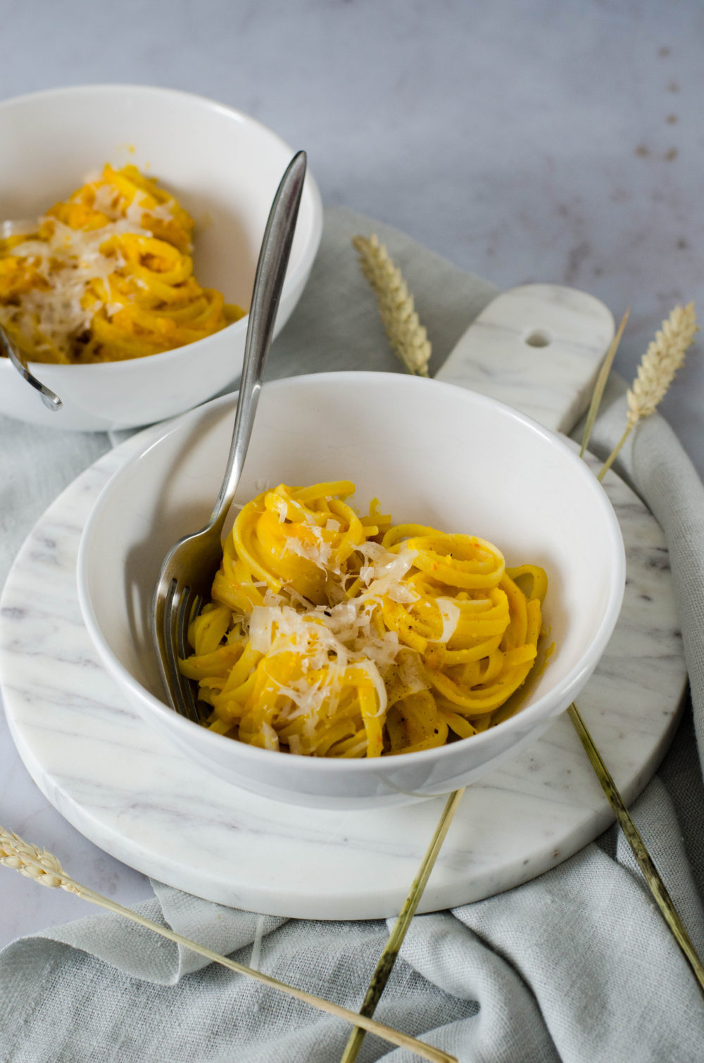 Linguine à la crème de courge