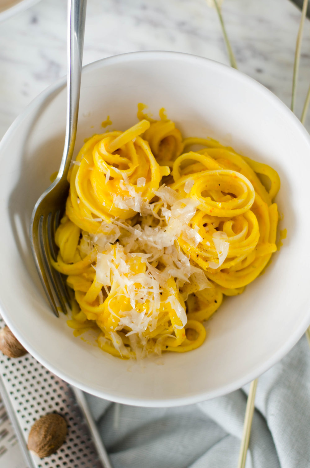 Linguine A La Creme De Courge Potimarron Recette Tangerine Zest