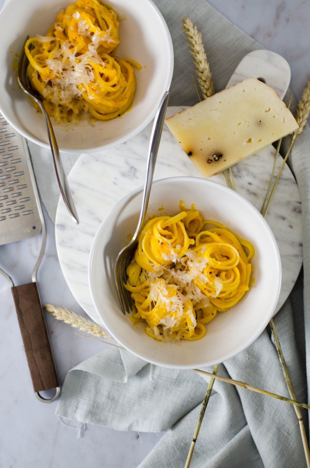 Linguine A La Creme De Courge Potimarron Recette Tangerine Zest