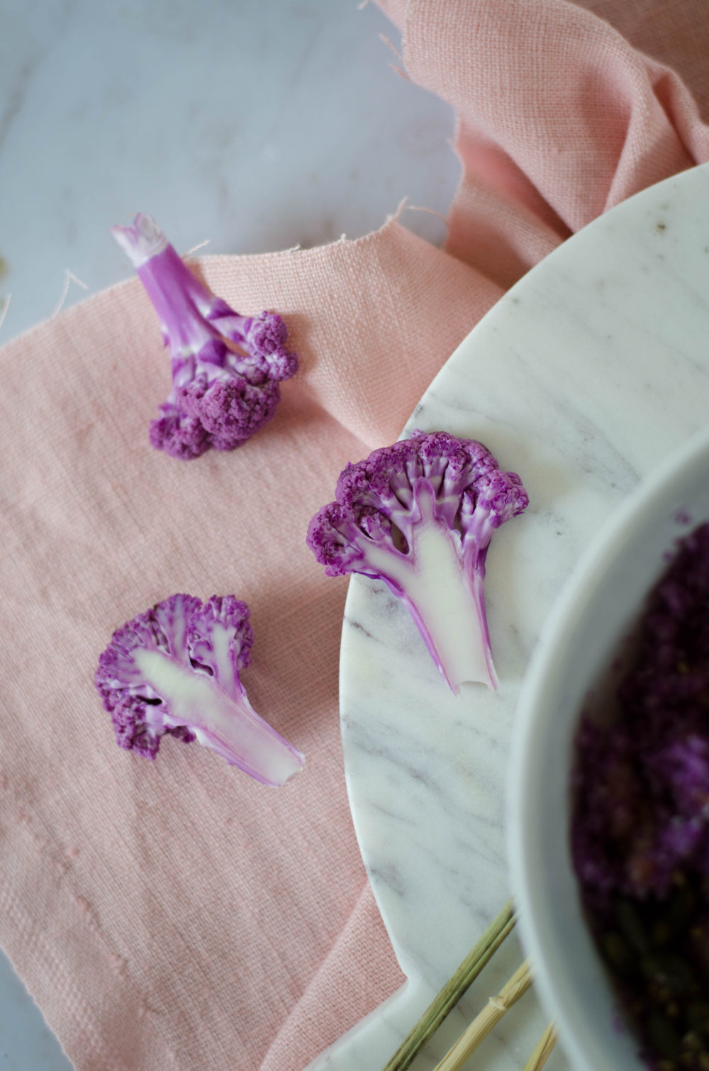 Taboulé de chou-fleur violet