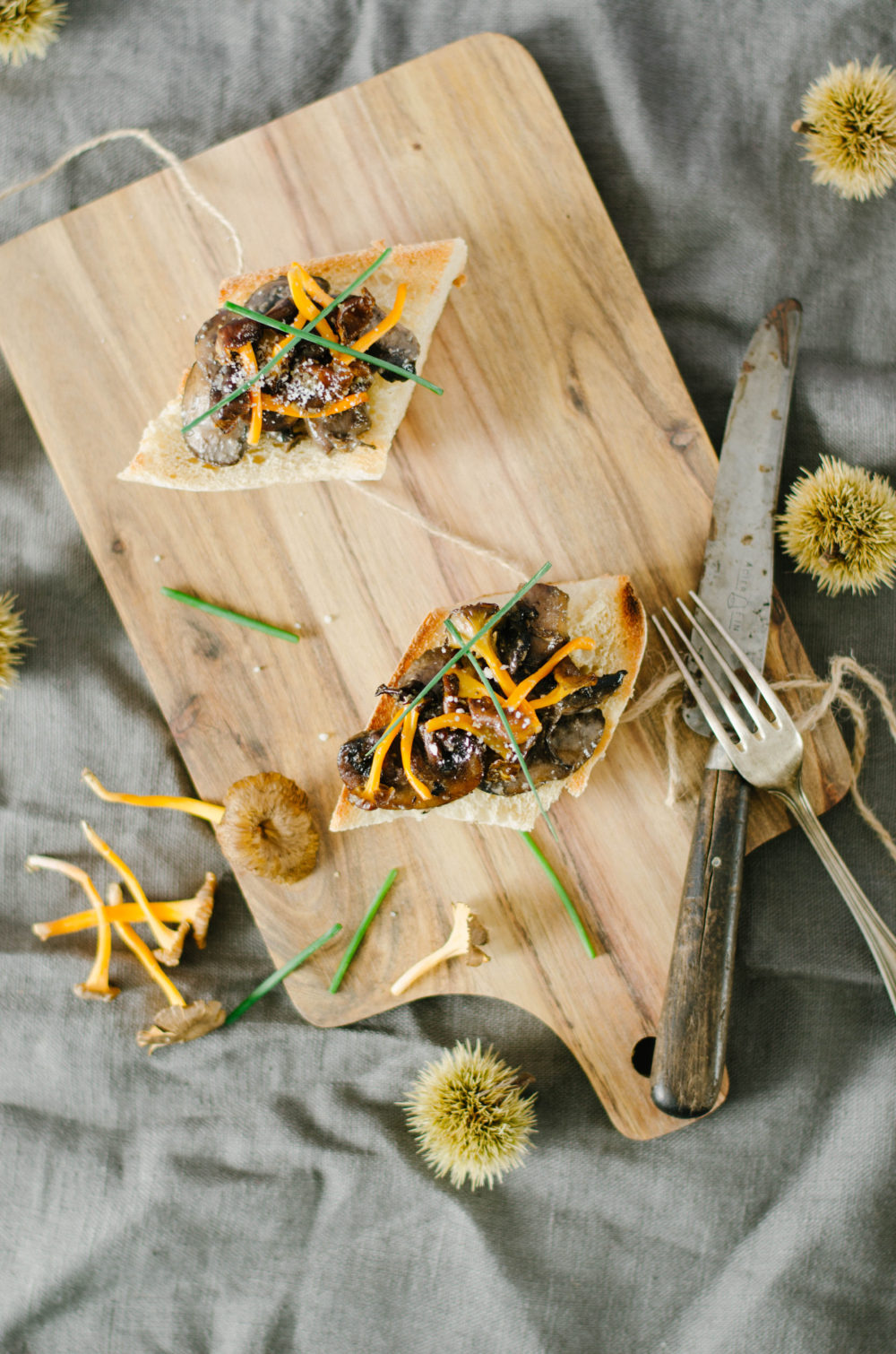 toasts aux champignons