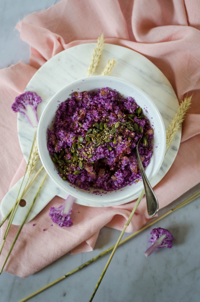 Taboulé de chou-fleur violet