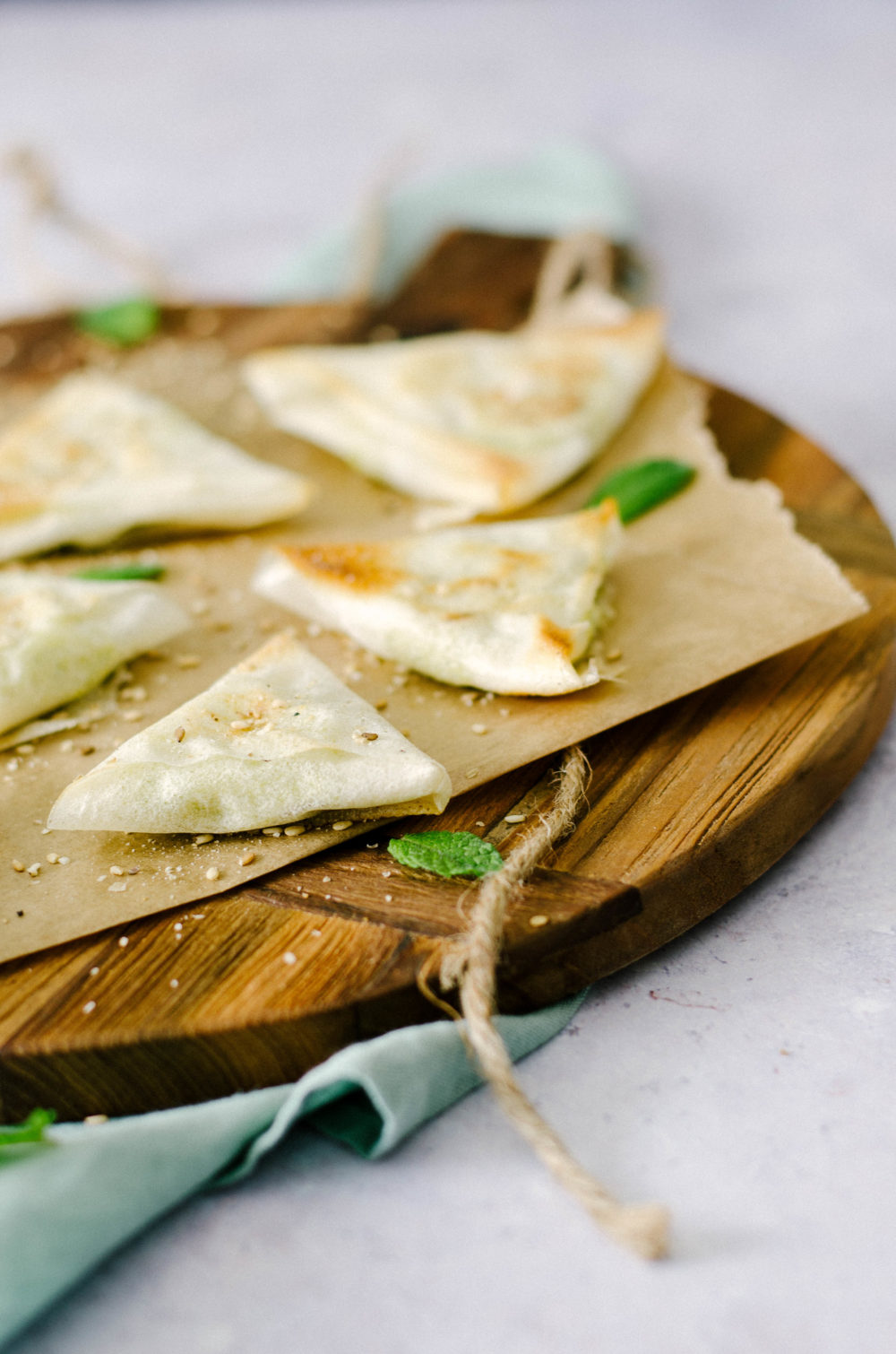 Samoussa au poulet et fromage frais