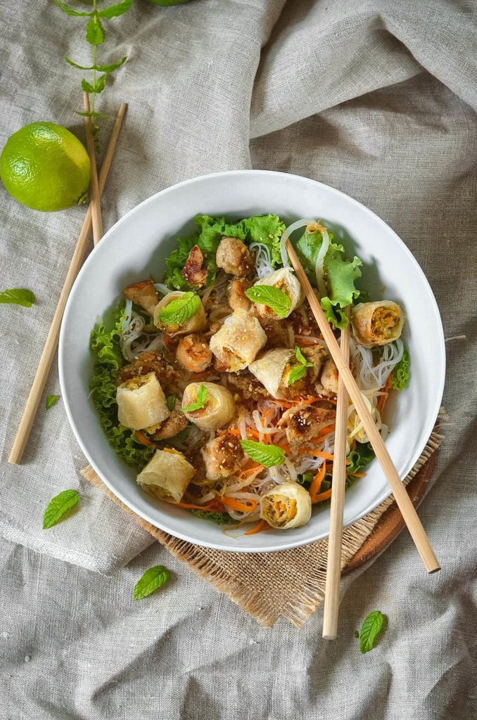 Chicken Bo Bun Asian Salad Recipe