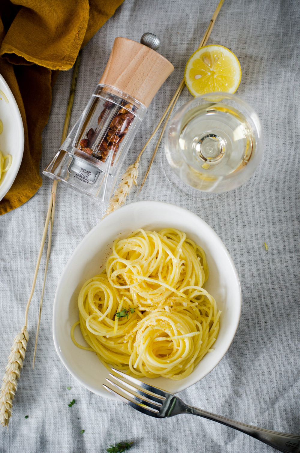 spaghetti au citron peugeot saveur