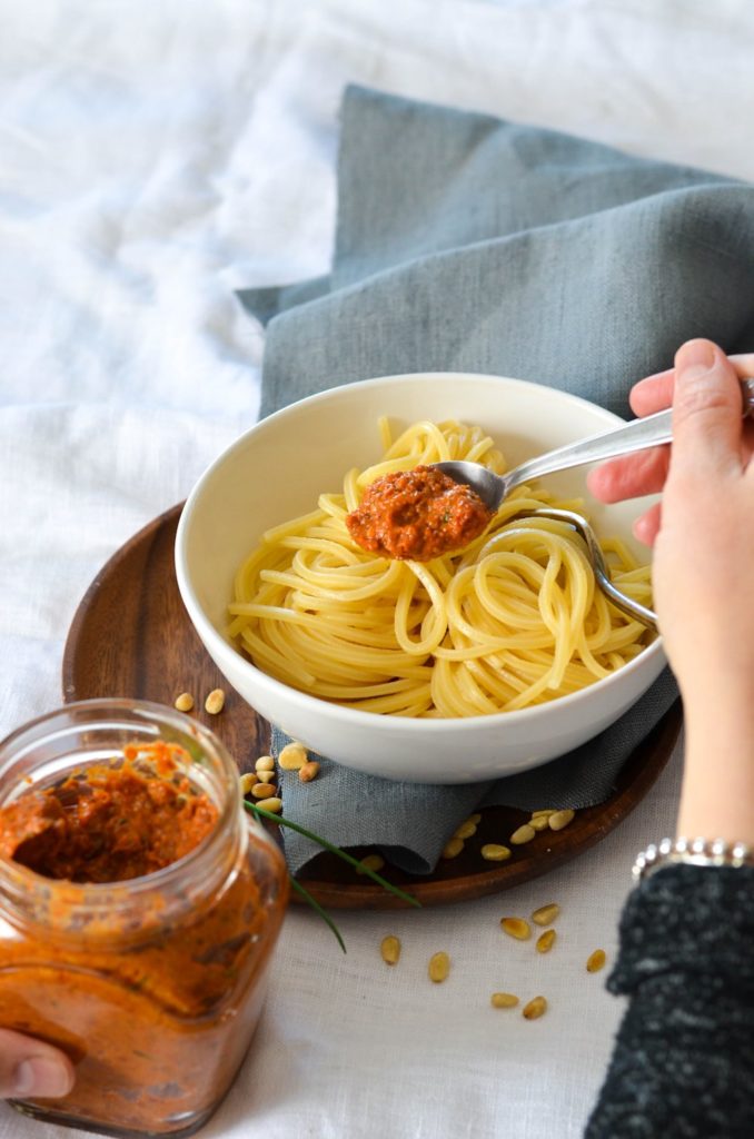 Sauce aux tomates séchées et pignons Sauce aux tomates séchées et pignons