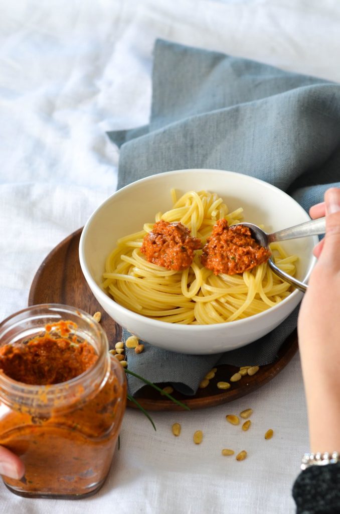 Sauce aux tomates séchées et pignons Sauce aux tomates séchées et pignons