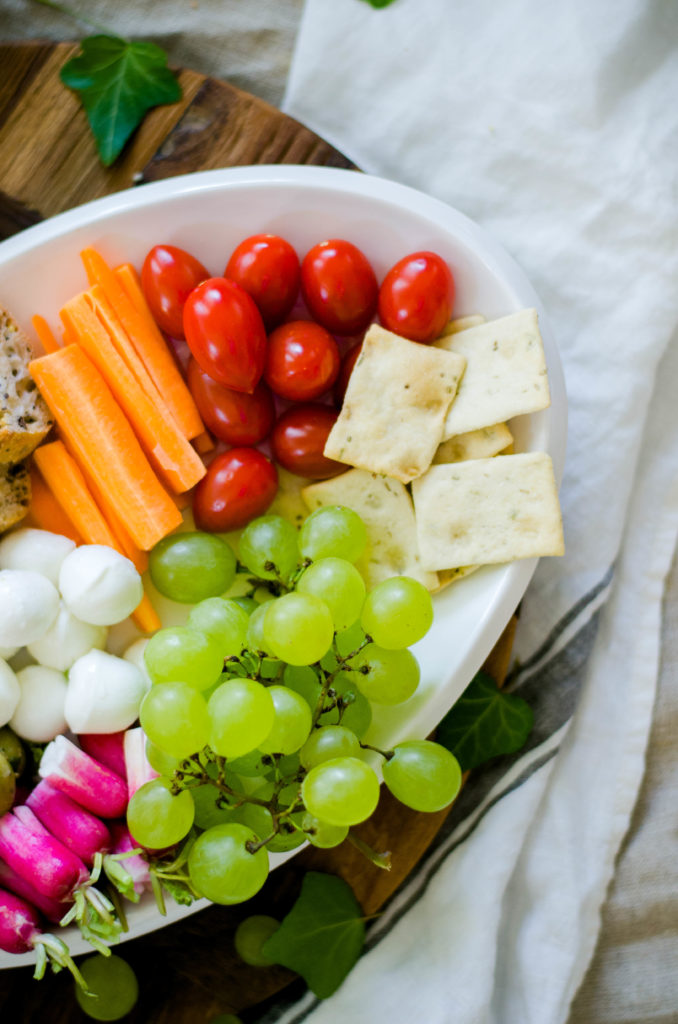 healthy snacks platter