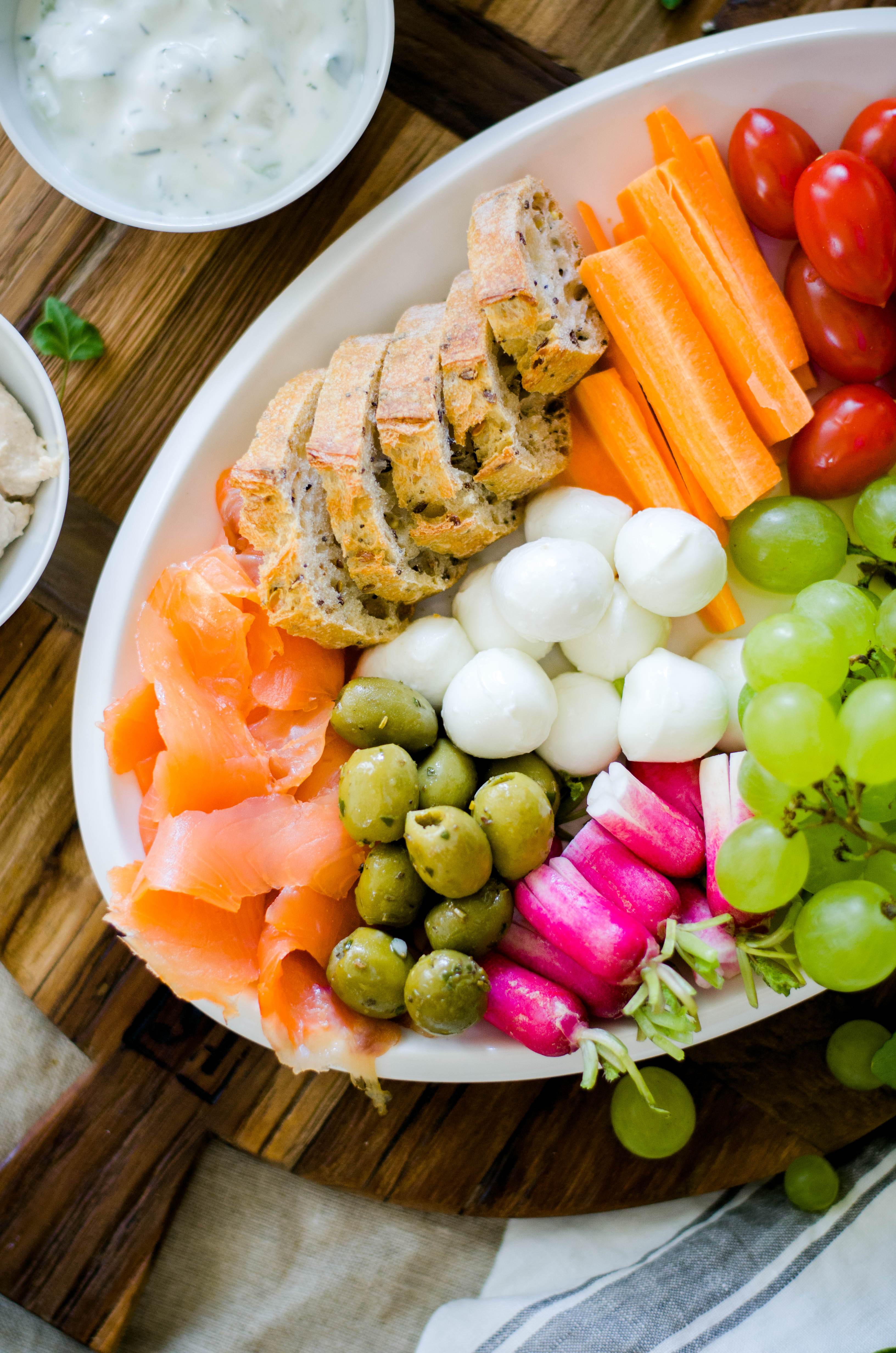 healthy snacks platter