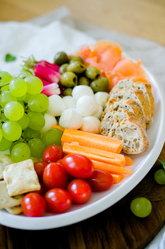 healthy snacks platter