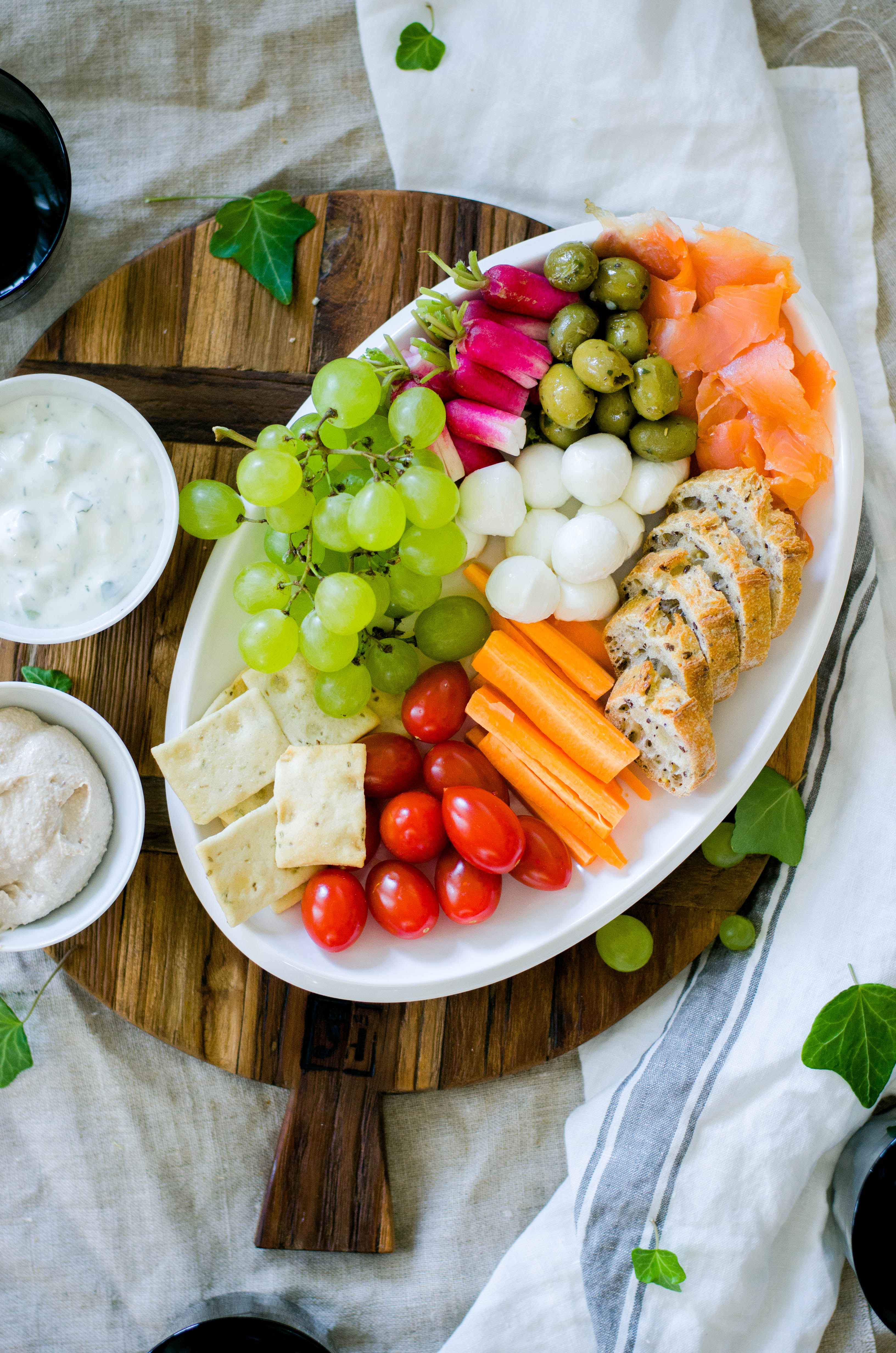 healthy snacks platter