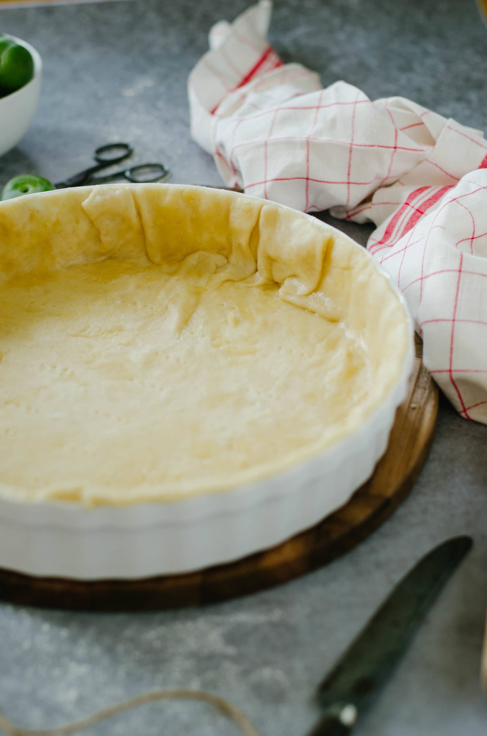 Pâte à tarte sans beurre