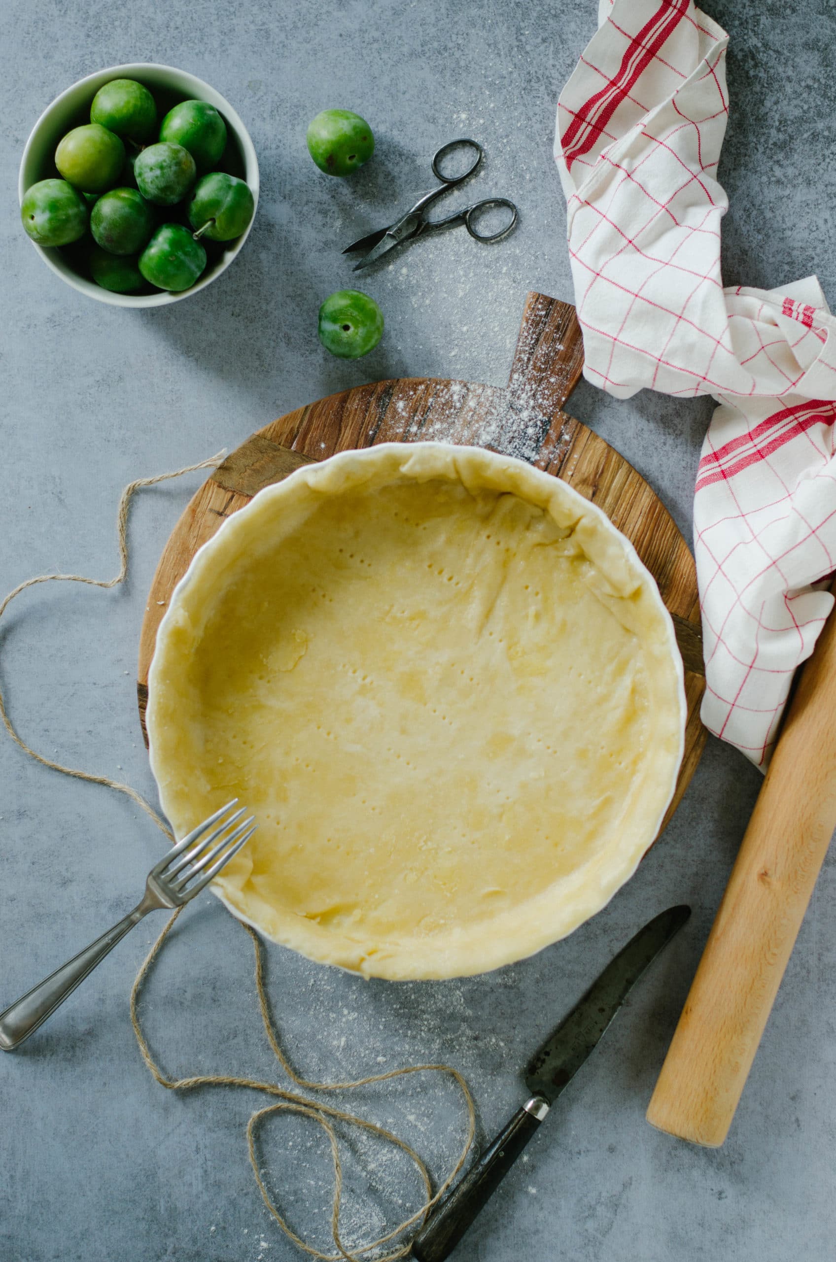 Pâte à tarte sans beurre et sans oeuf