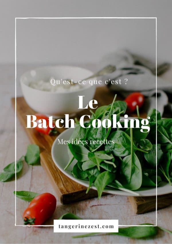 Batch cooking