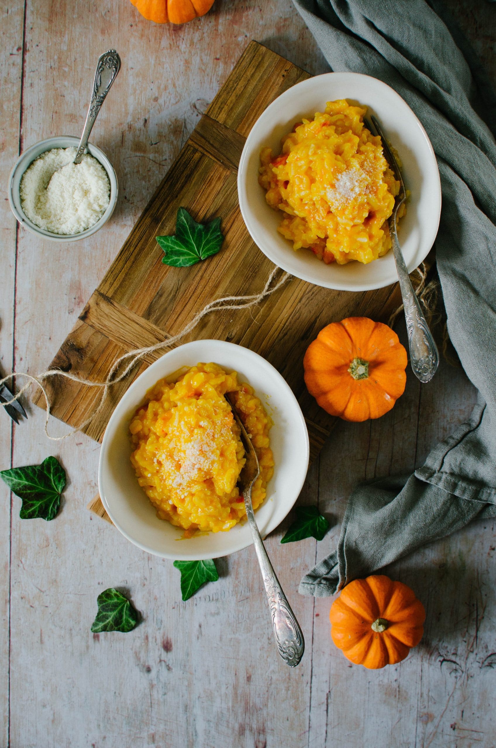 Risotto au potimarron et pecorino