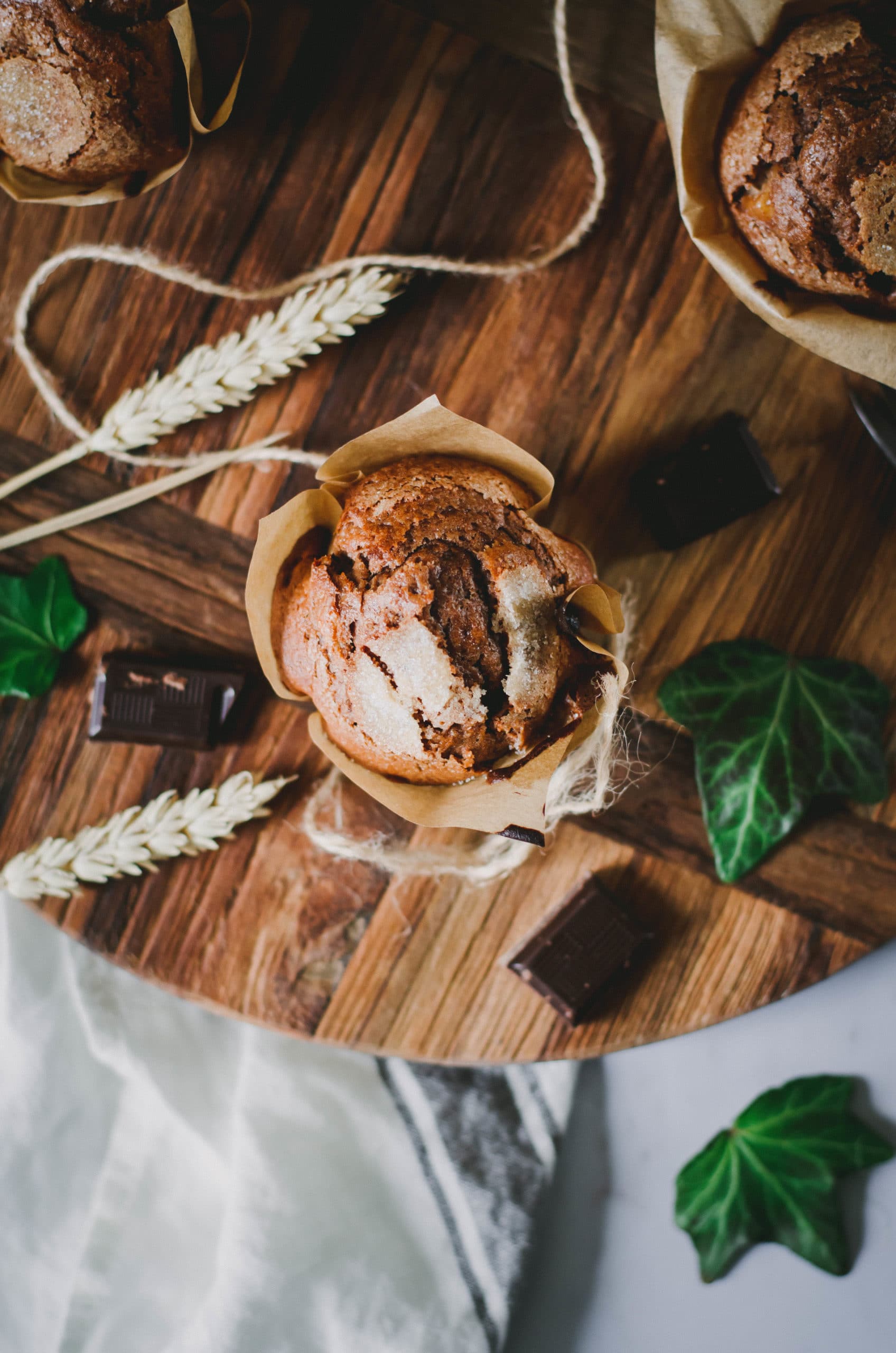 Muffins poire et chocolat