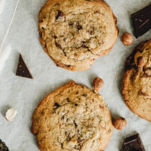 Cookies moelleux chocolat et noisette