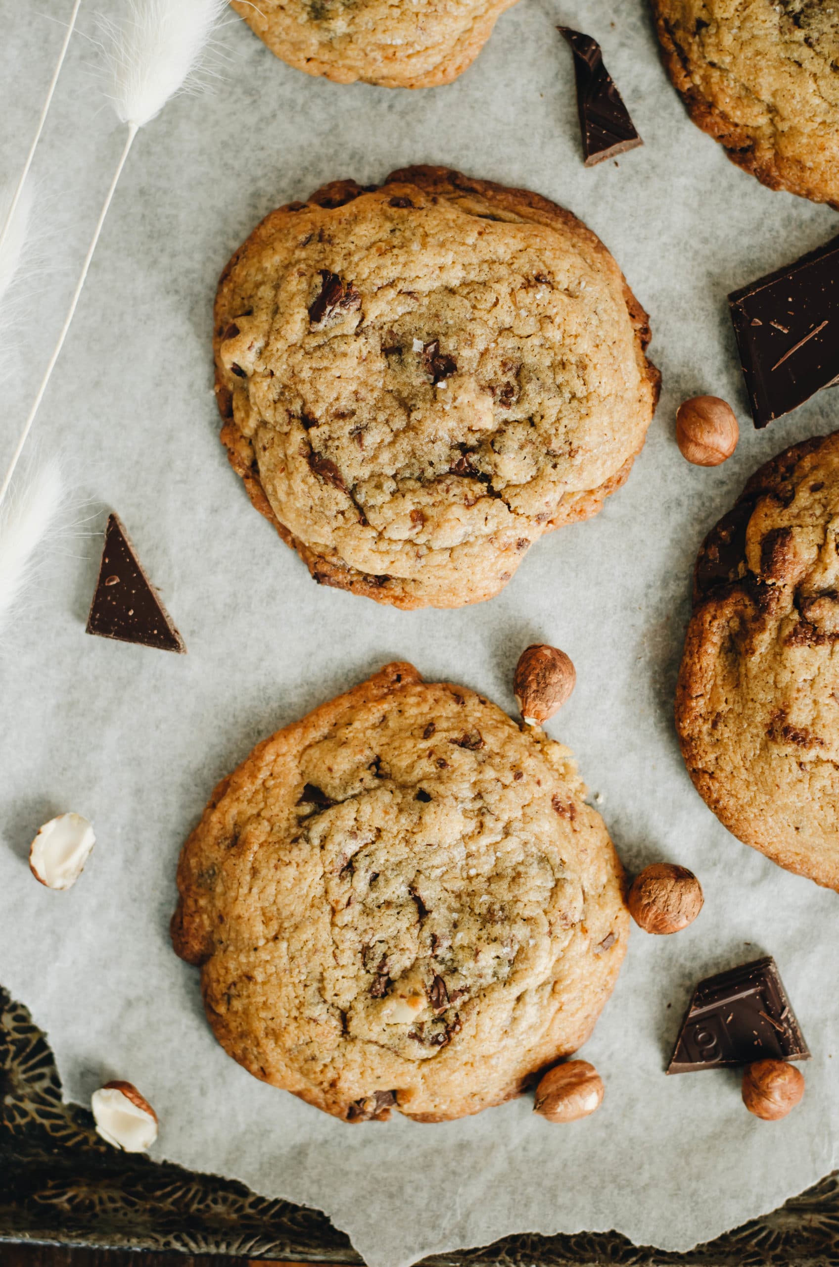 Soft and Chewy Chocolate Cookies Best Recipe with a pinch of salt