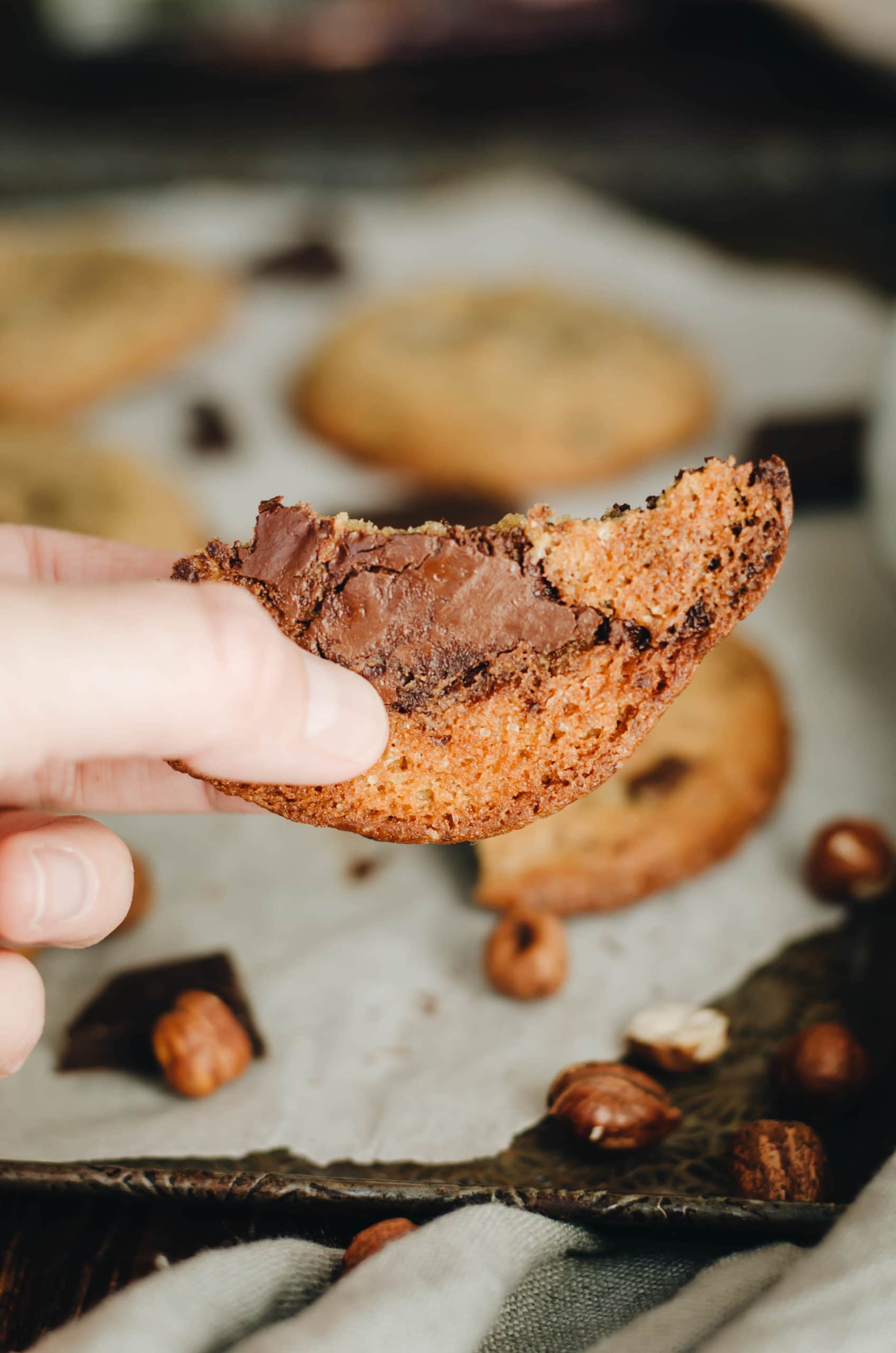 Cookies moelleux chocolat et noisette