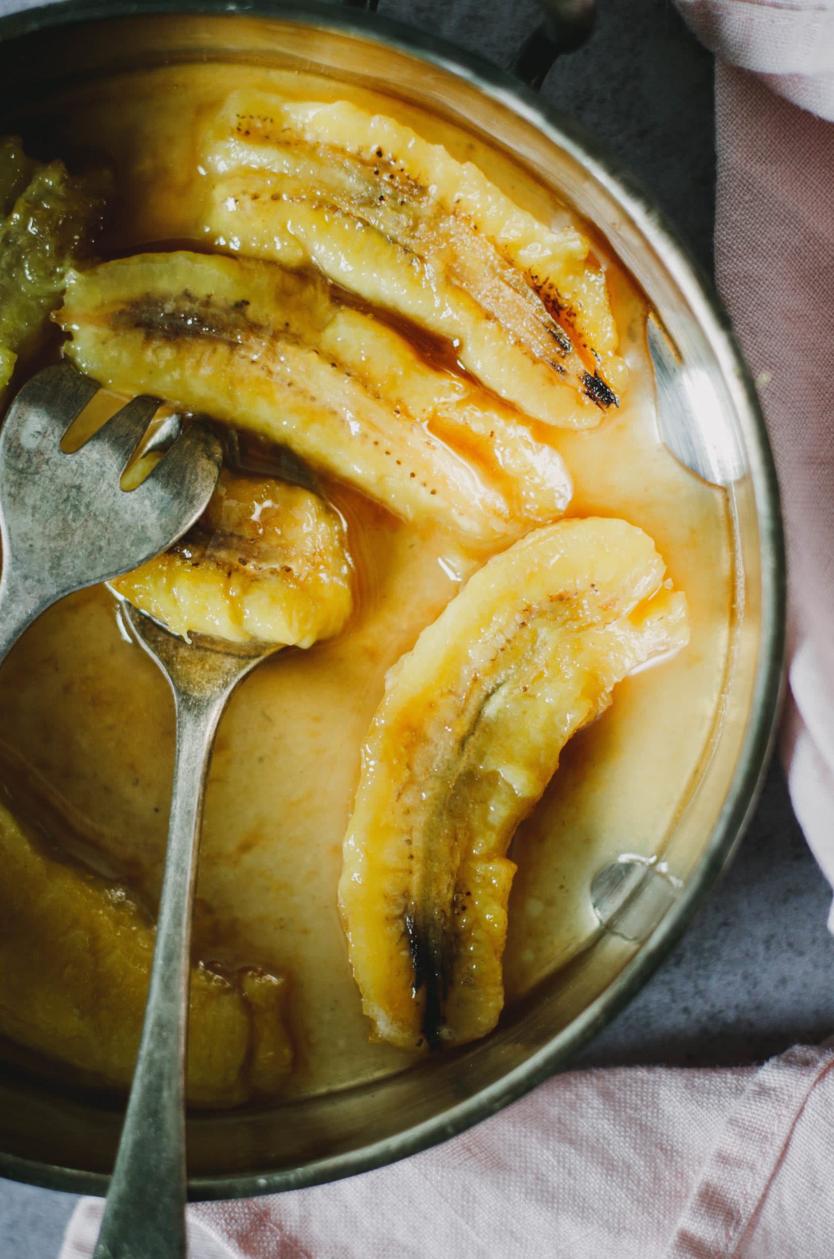 Banane flambée au rhum