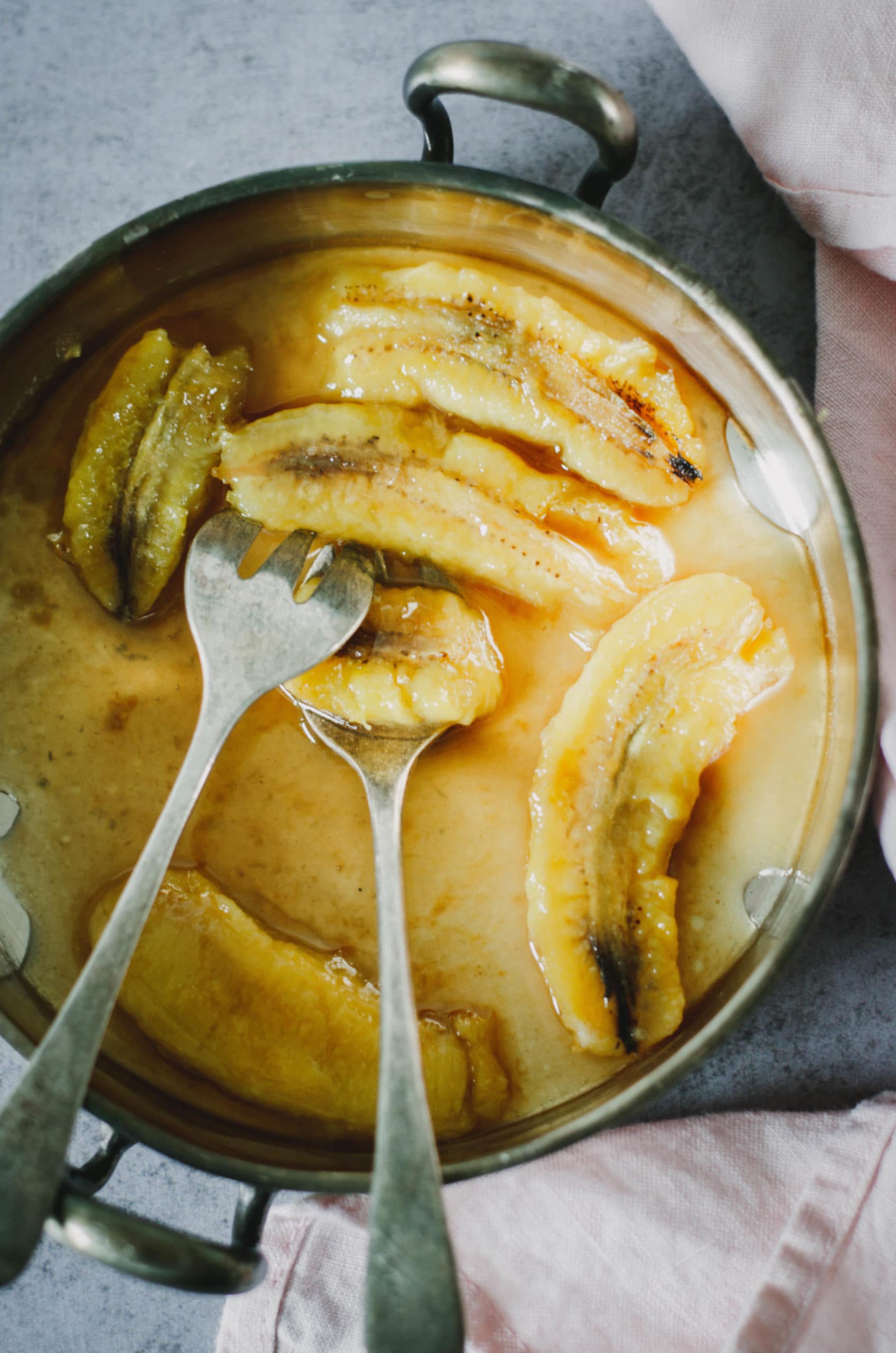 Banane flambée au rhum